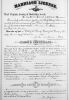Hanson R Baker & Ida Kester Marriage Record - 9 Dec 1886