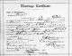 Ornes Currier Marriage Certificate