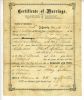 Phebe Lodema Smith marriage certificate, 1869.