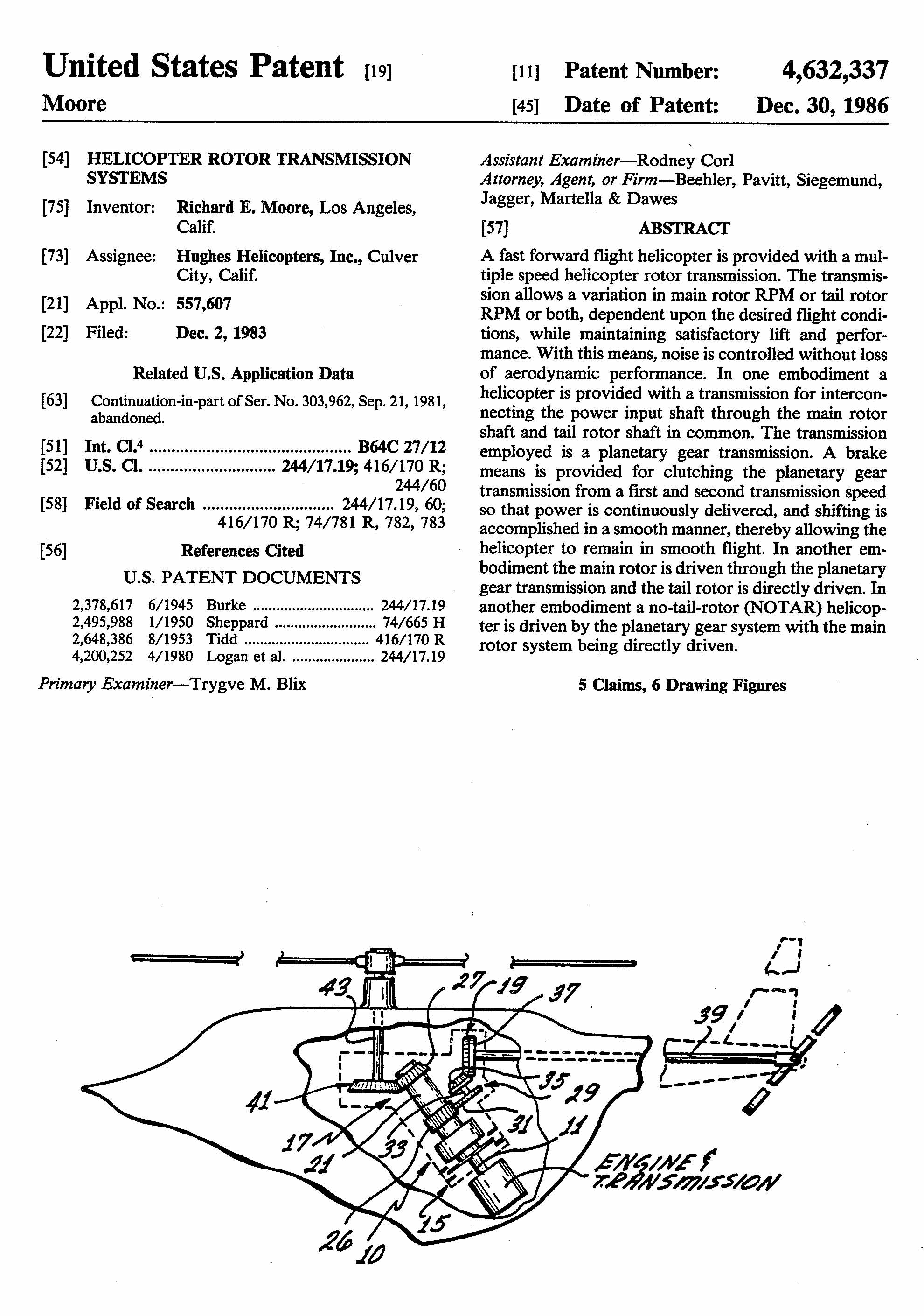 Richard Moore - US Patent 4632337 Dec 30, 1986