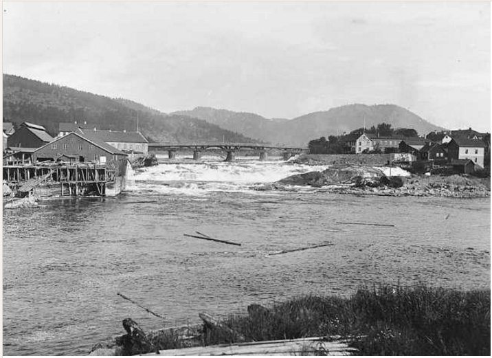 Nybrua in Kongsberg - 1880